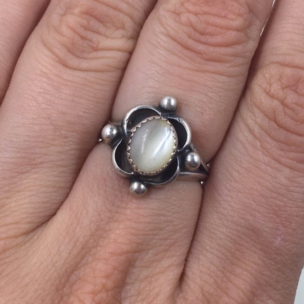 Sterling & MOP Ring